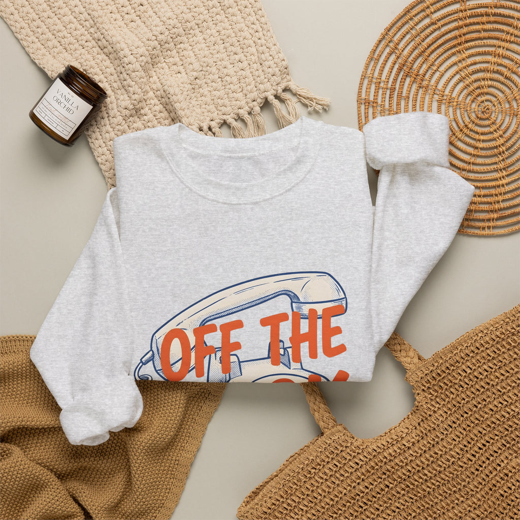 Vintage Telephone Sweatshirt Funny Comedy Gift Women Retro Sweatshirt Old Phone Sweatshirt Humor Fan Vintage Style Sweatshirt Comedy Graphic Throwback Thick