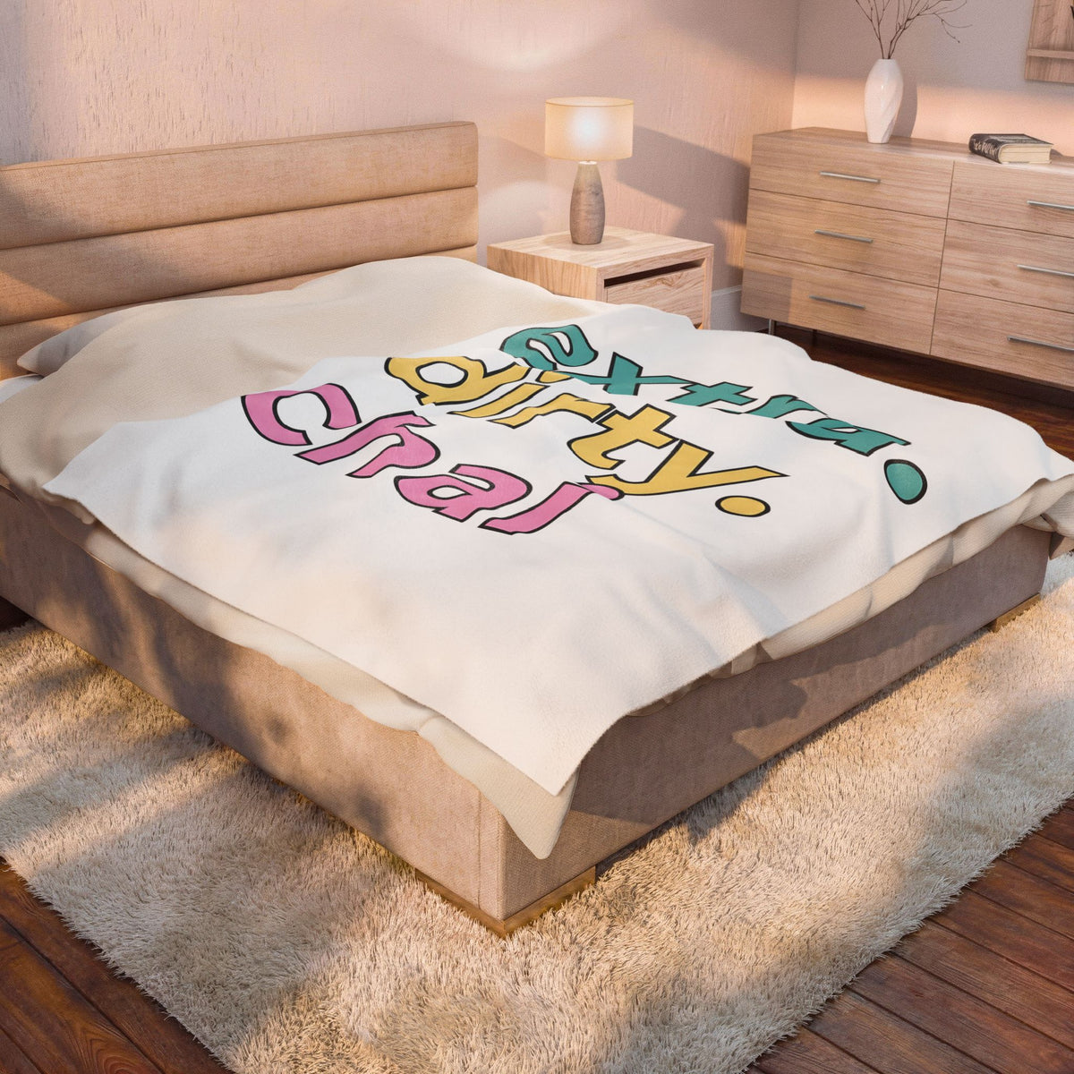 Loud Pastel Font Blanket Coffee Culinary Gift Women Quirky Blanket Bold Typography Blanket Coffee Fan Java Enthusiast Retro Blanket Food Graphic