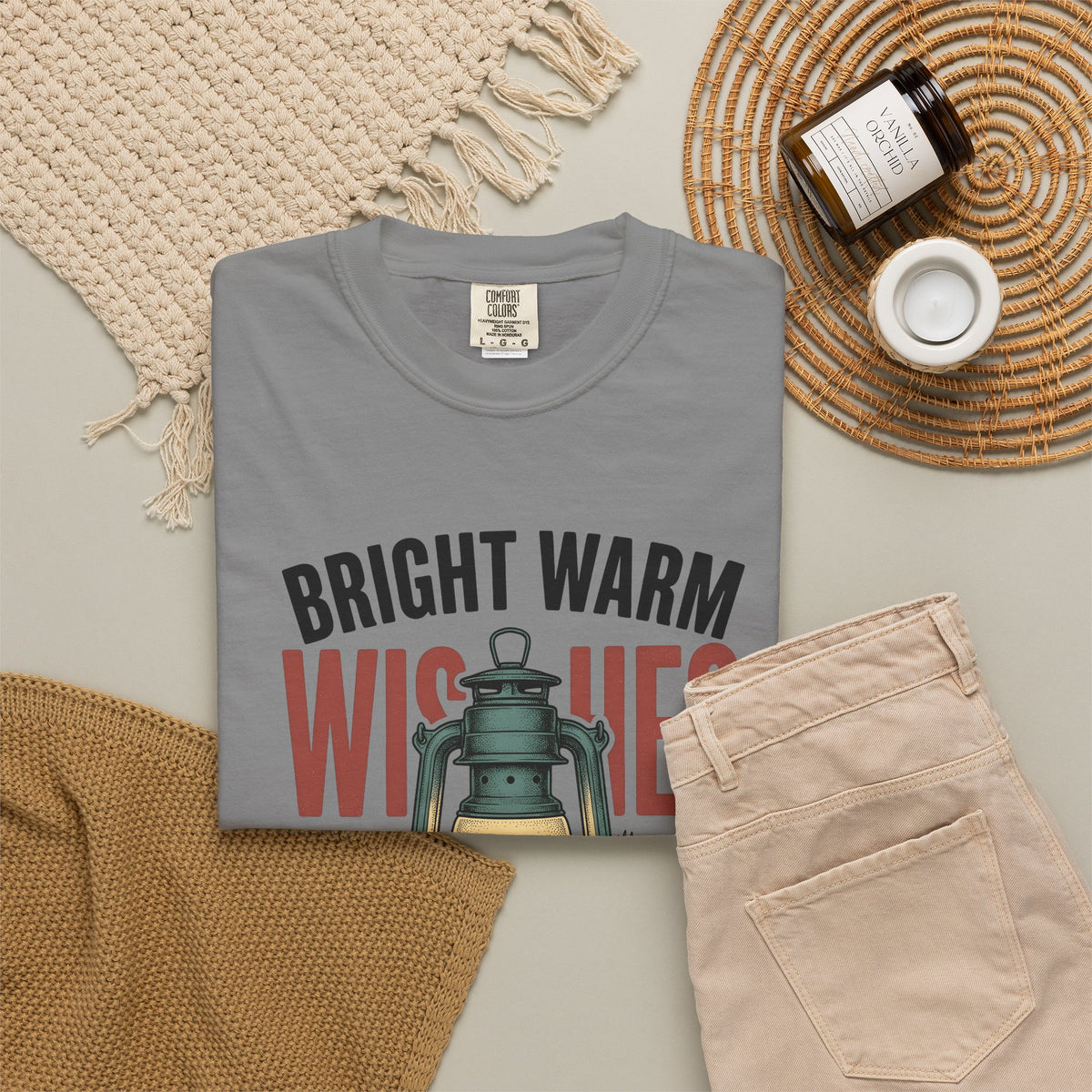 Lantern Pinecones T-Shirt Christmas Seasonal Gift Women Retro T-Shirt Pinecone T-Shirt Xmas Fan Holiday T-Shirt Winter Graphic Sketch Pine Leaves