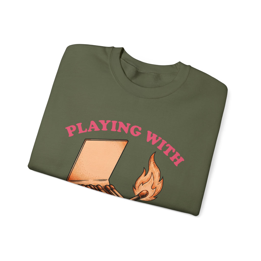 Matchbox Blaze Sweatshirt Cowgirl Country Gift Women Distressed Sweatshirt Lighter Sweatshirt Rodeo Fan Vintage Sweatshirt Rural Graphic Sketch Spark Sweatshirt