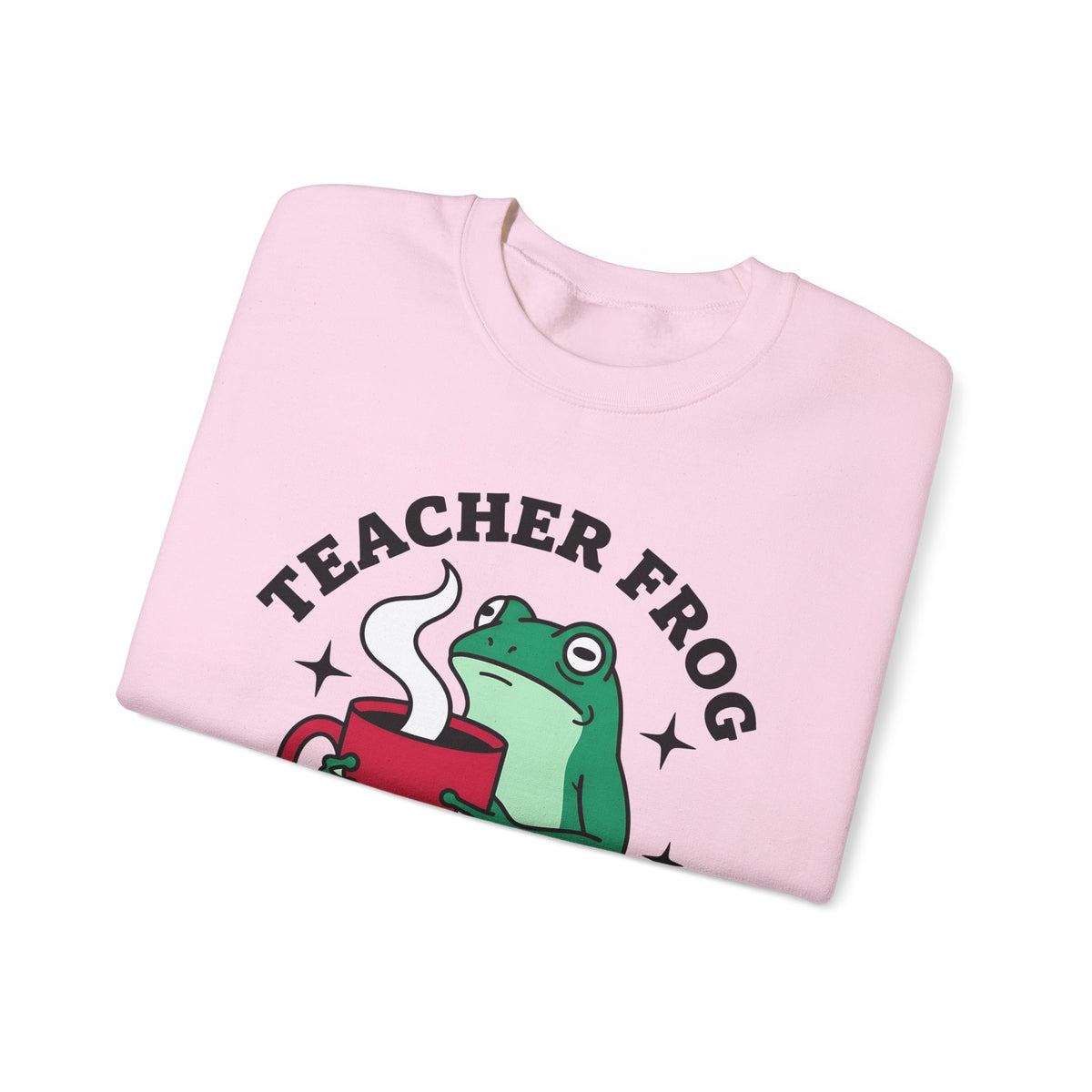 Frog Coffee Cup Sweatshirt Teachers Latte Gift Women Kawaii Sweatshirt Coffee Sweatshirt Sweatshirt Educator Enthusiast Coffee Sweatshirt Cappuccino Graphic Classic