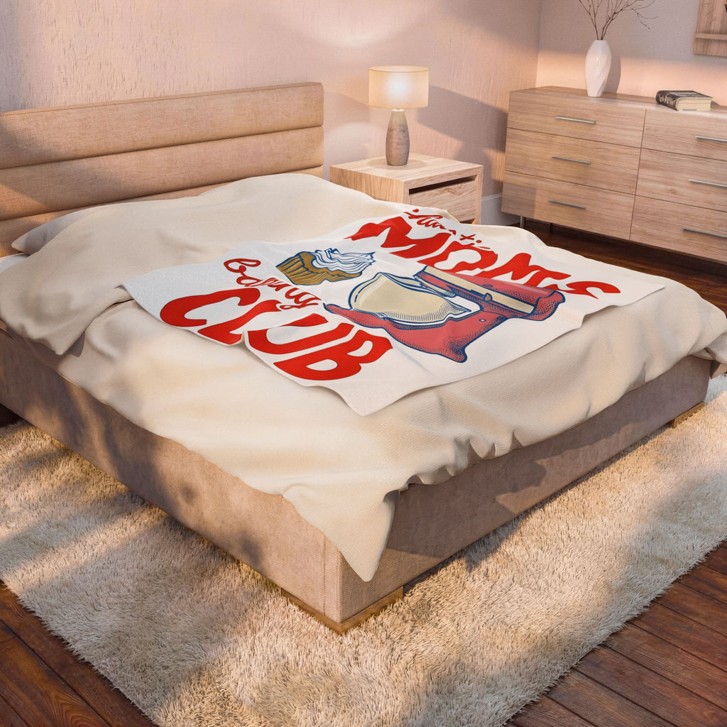 Kitchen Mixer Blanket Moms Pastries Gift Women Retro Blanket Stand Mixer Blanket Mother Fan Vintage Blanket Bakery Graphic Sketch Muffin Blanket