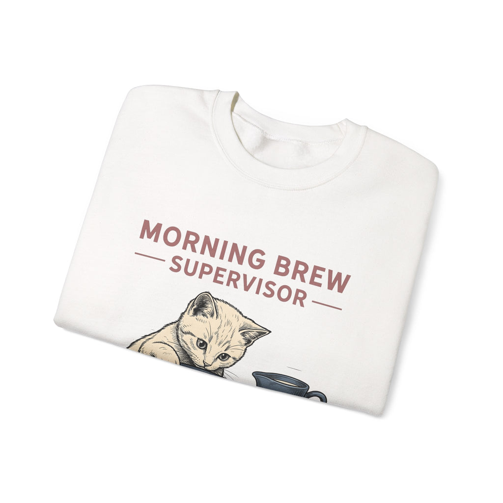 Cat Coffee Cup Cat Coffee Gift Hand Drawn Coffee Mug Cat Fan Illustrated Caffeinated Sweatshirt