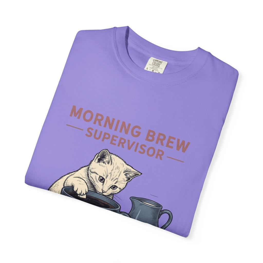 Cat Coffee Cup Cat Coffee Gift Hand Drawn Coffee Mug Cat Fan Illustrated Caffeinated T-Shirt