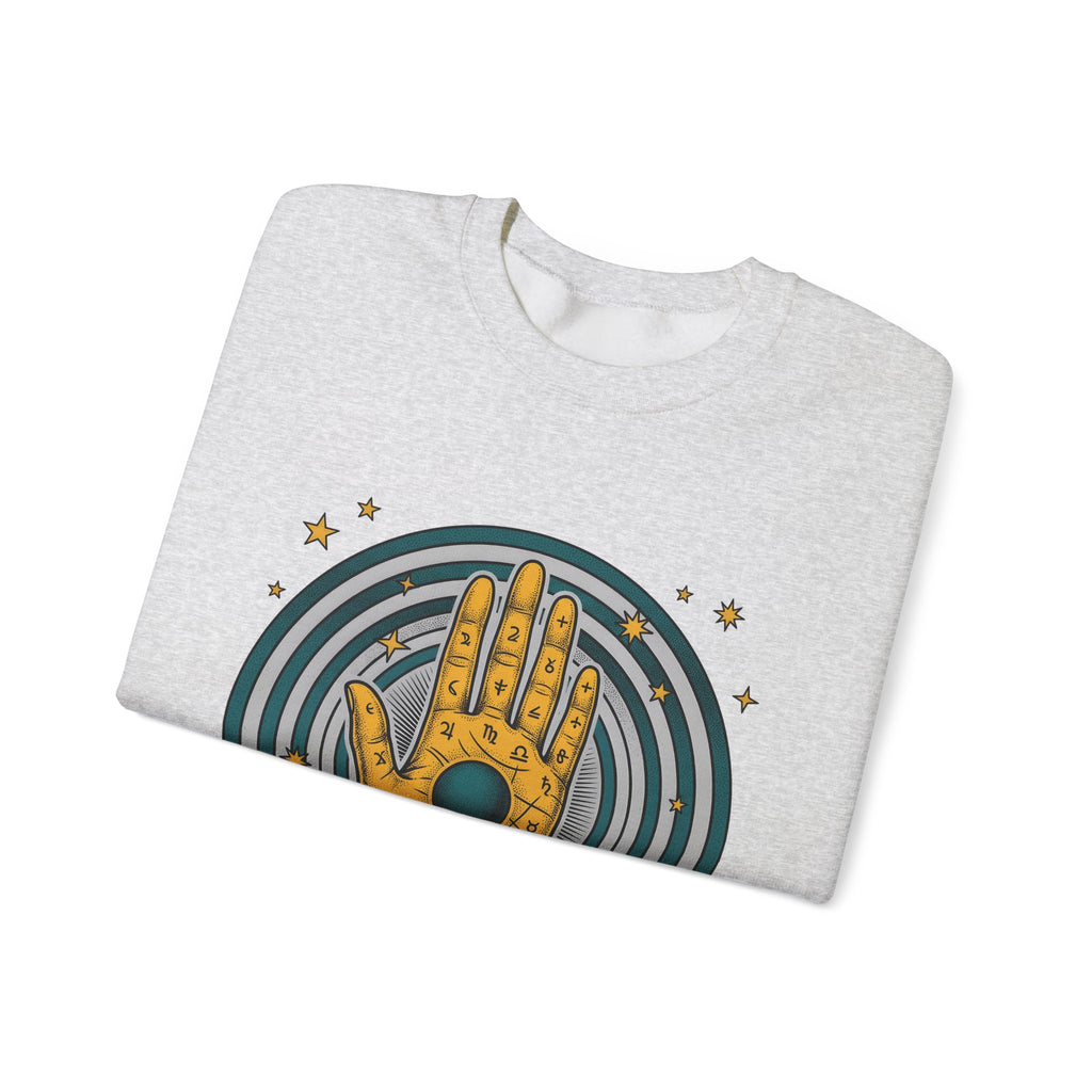 Fortune Hand Sweatshirt Astrology Esoteric Gift Women Ethnic Sweatshirt Palmistry Sweatshirt Zodiac Fan Tribal Sweatshirt Mystical Graphic Classic Astrological