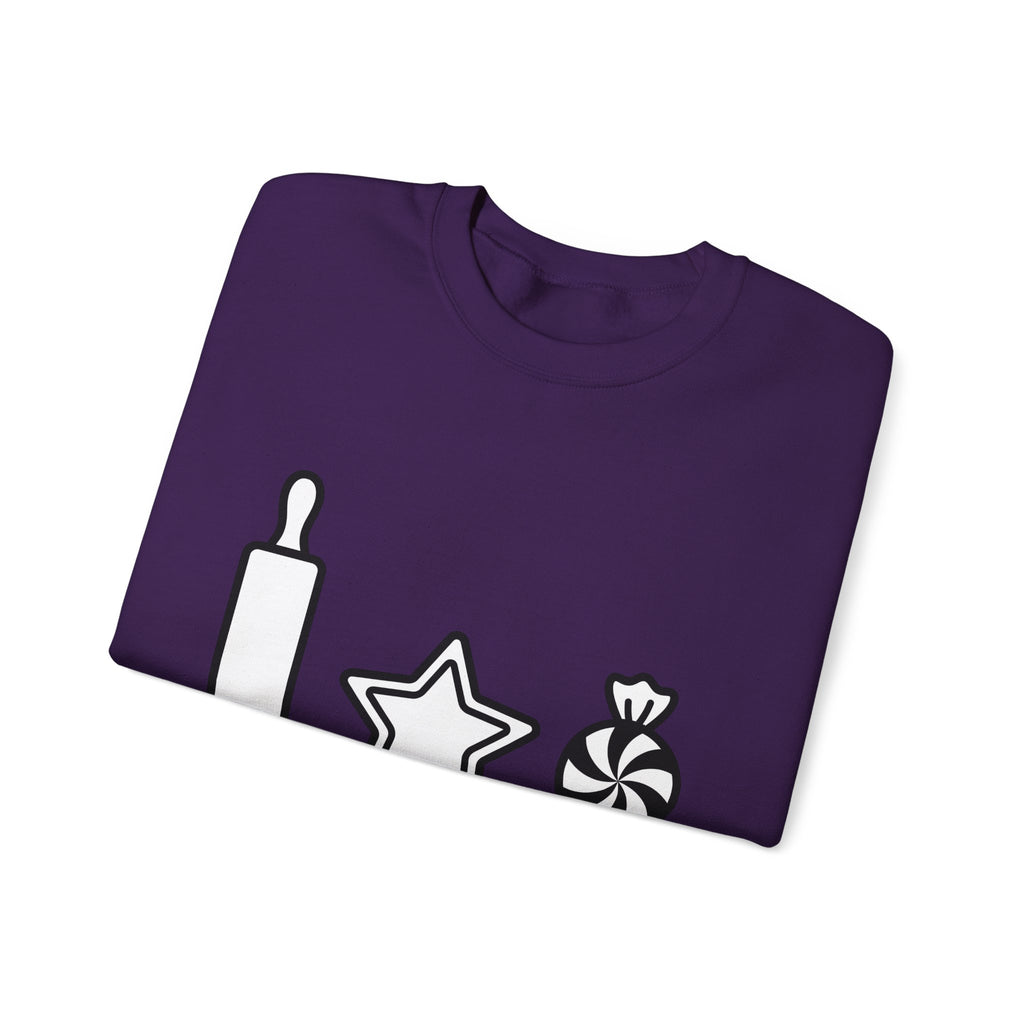 Pastry Symbols Christmas Desserts Gift Simple Bakery Holiday Fan Minimalist Treat Contemporary Sweatshirt