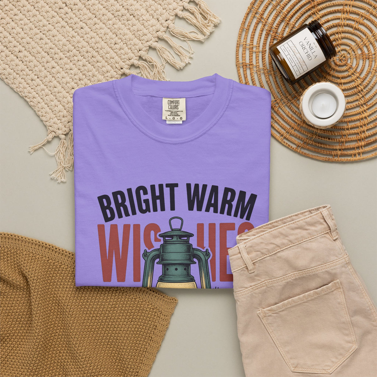 Lantern Pinecones T-Shirt Christmas Seasonal Gift Women Retro T-Shirt Pinecone T-Shirt Xmas Fan Holiday T-Shirt Winter Graphic Sketch Pine Leaves