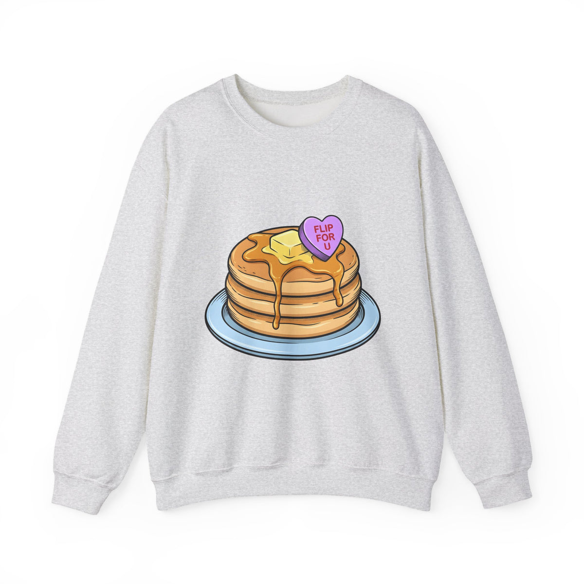 Pancakes Pile Sweatshirt Desserts Brunch Gift Women Comic Sweatshirt Pancake Stack Sweatshirt Sweets Fan Cartoon Sweatshirt Breakfast Graphic Design Graphic