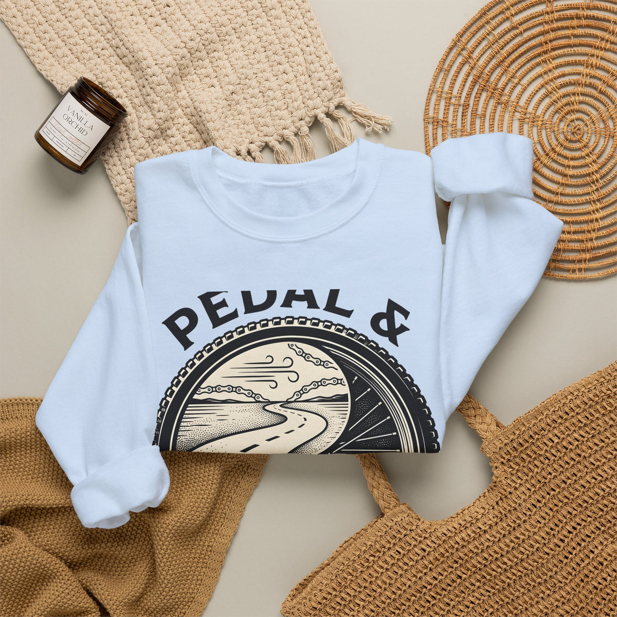 Biking Wheel Sweatshirt Cycling Journey Gift Women Heritage Sweatshirt Spokes Sweatshirt Cyclist Enthusiast Vintage Sweatshirt Travel Graphic Nostalgic