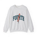 Firework Illustration Sweatshirt 4th Of July America Gift Women Striking Sweatshirt Fireworks Sweatshirt Independence Fan Fire Art Sweatshirt Patriotic Graphic