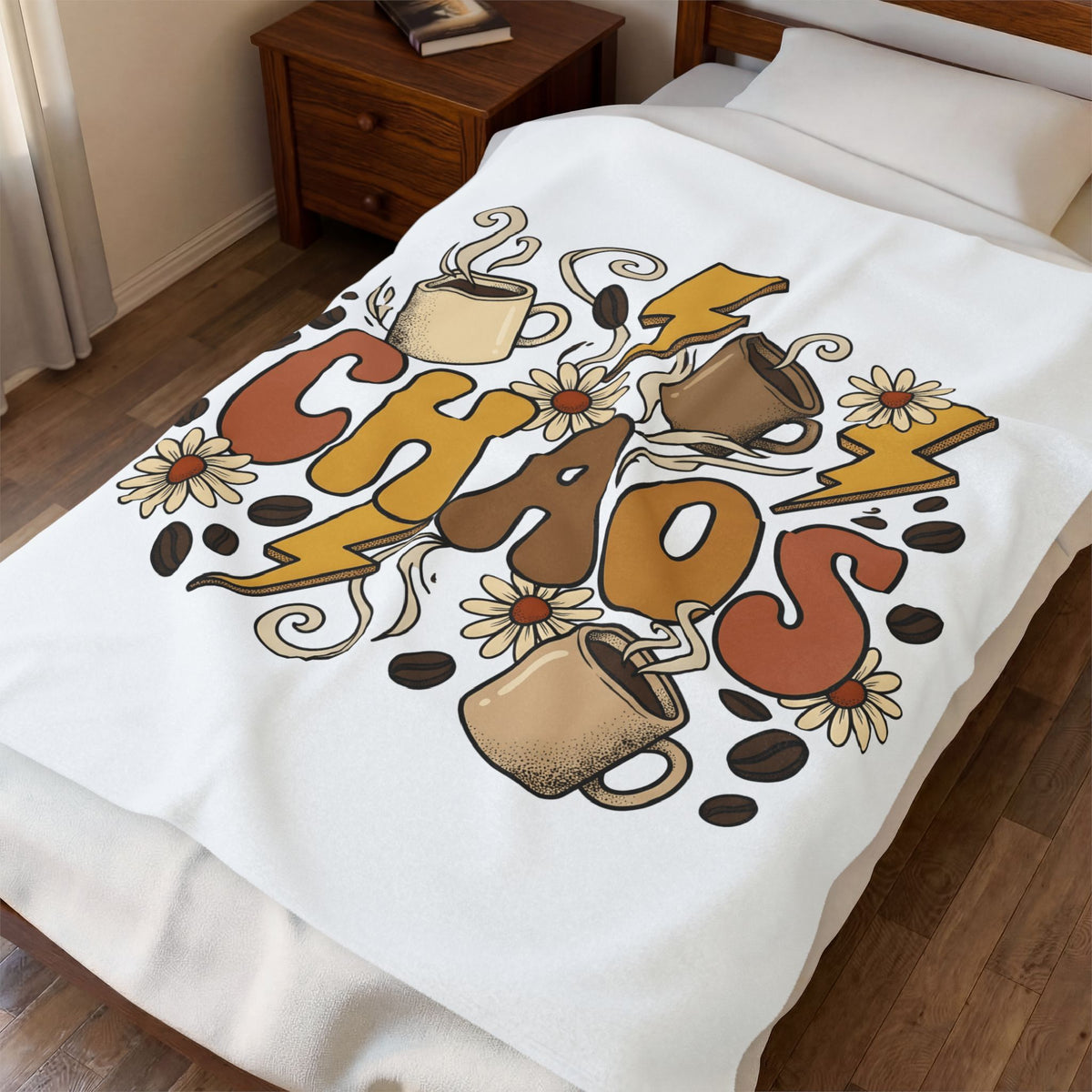 Coffee Cup Art Blanket Moms Latte Gift Women Line Art Blanket Coffee Blanket Blanket Mom Fan Coffee Cup Illustration Outline Blanket Coffee Design Blanket