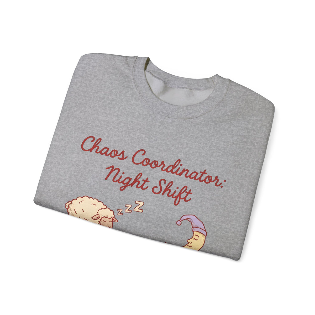 Sleep Items Print Sweatshirt Moms Sleepytime Gift Women Line Art Sweatshirt Bedtime Sweatshirt Motherhood Enthusiast Illustration Design Slumber Graphic