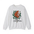 Cat Graphic Sweatshirt Cat Mom Animals Gift Women Hand Drawn Sweatshirt Kitten T
