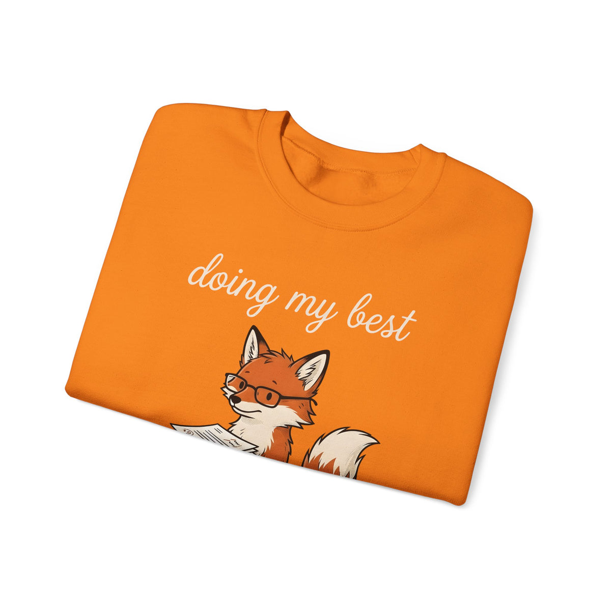 Fox Glasses Sweatshirt Teacher Animal Gift Women Cute Sweatshirt Spectacles Sweatshirt Educator Enthusiast Adorable Sweatshirt Wildlife Graphic Hand Drawn