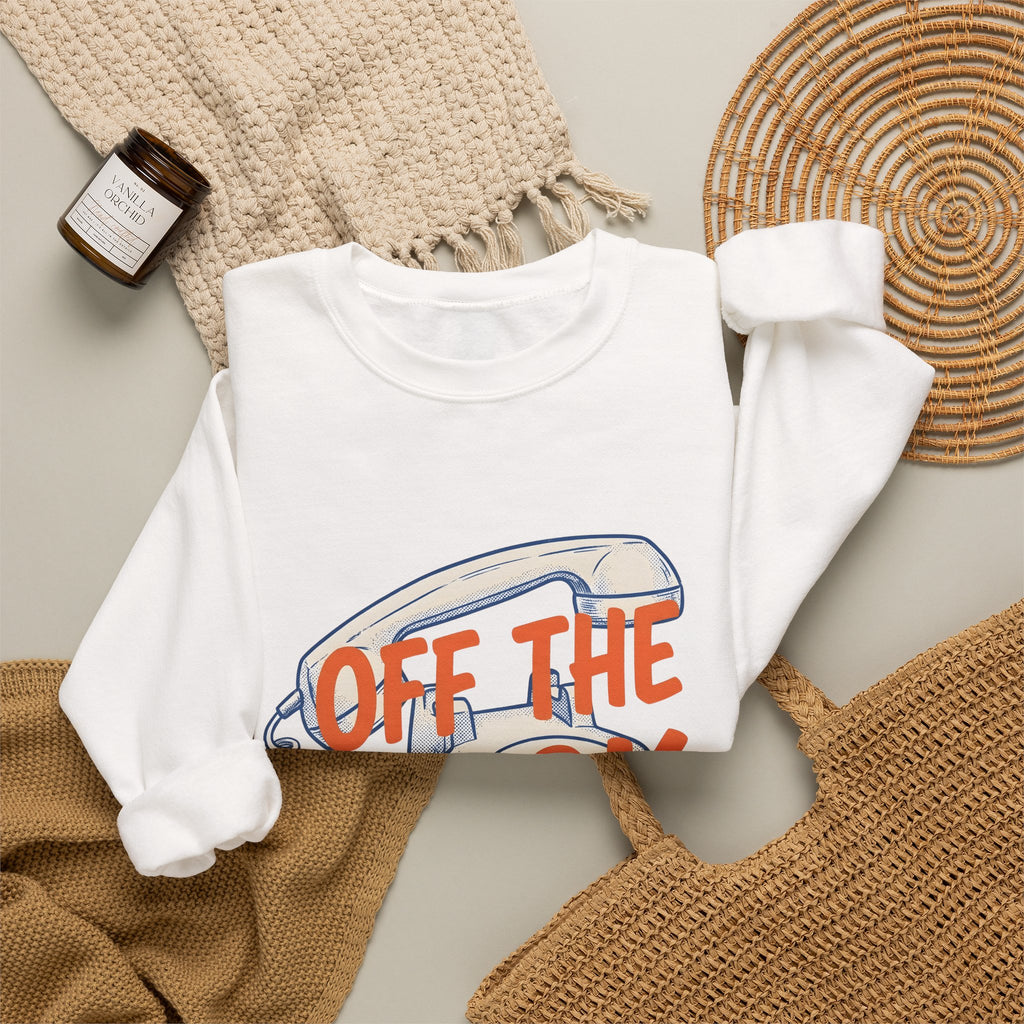 Vintage Telephone Sweatshirt Funny Comedy Gift Women Retro Sweatshirt Old Phone Sweatshirt Humor Fan Vintage Style Sweatshirt Comedy Graphic Throwback Thick