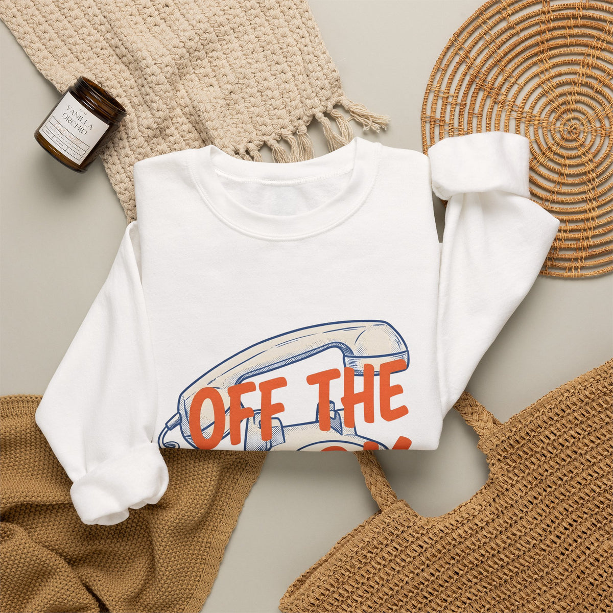Vintage Telephone Sweatshirt Funny Comedy Gift Women Retro Sweatshirt Old Phone Sweatshirt Humor Fan Vintage Style Sweatshirt Comedy Graphic Throwback Thick