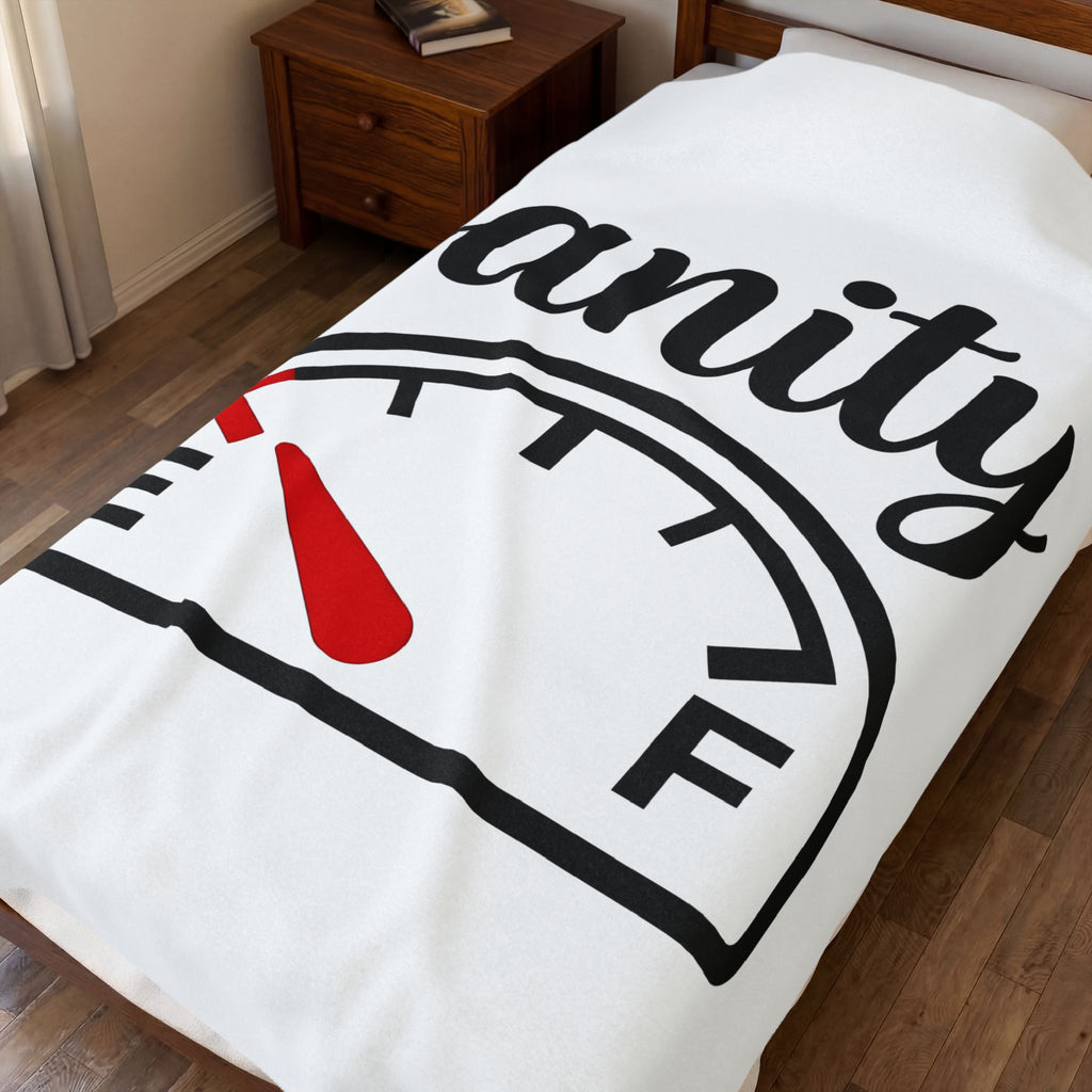 Fuel Dial Blanket Moms Family Gift Women Basic Blanket Fuel Gauge Blanket Mom Fan Fuel Meter Blanket Family Graphic Current Joke Blanket