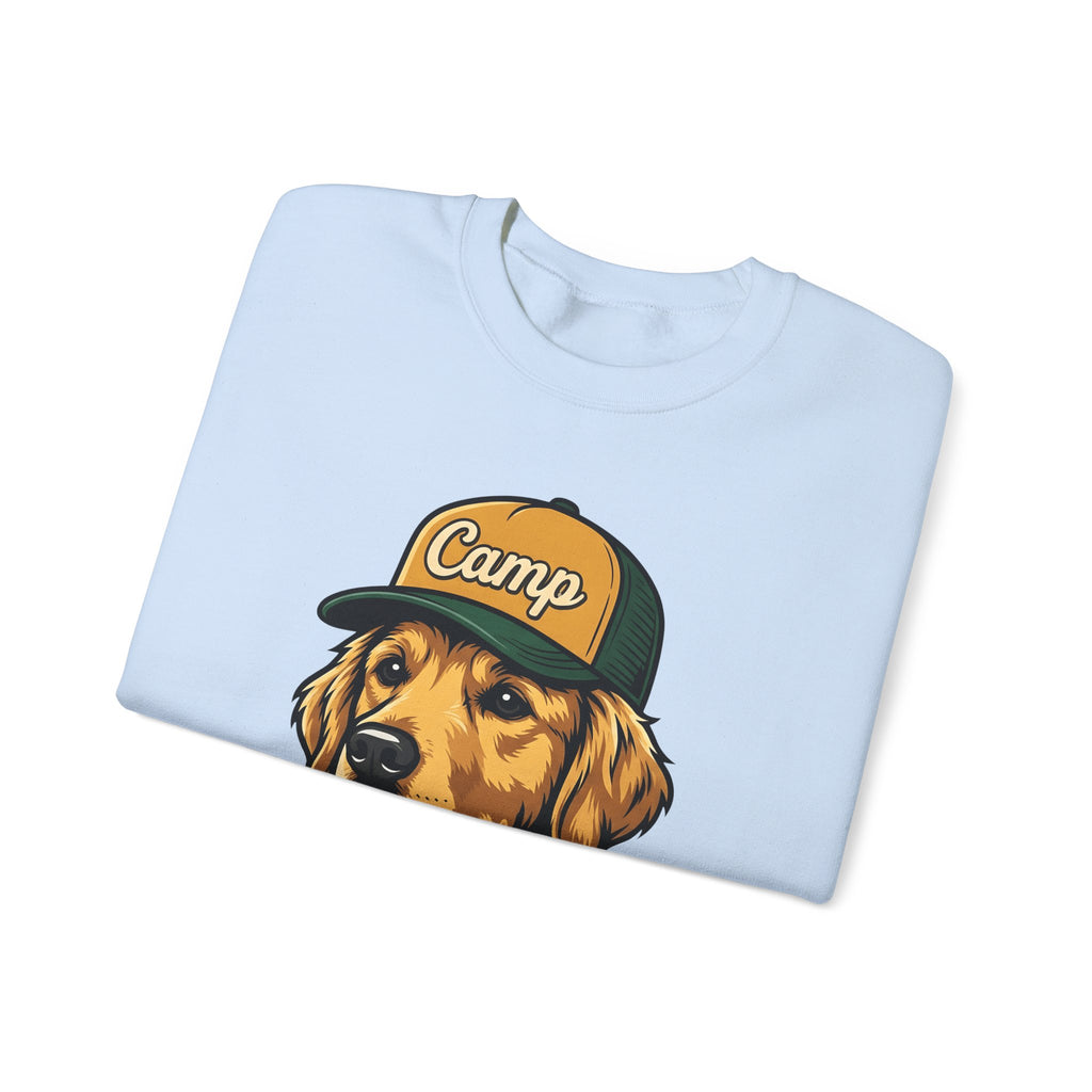 Golden Retriever Sweatshirt Dog Hiking Gift Women Hand Drawn Sweatshirt Retriever Sweatshirt Dog Fan Illustrated Graphic Sweatshirt Classic Cap Sweatshirt