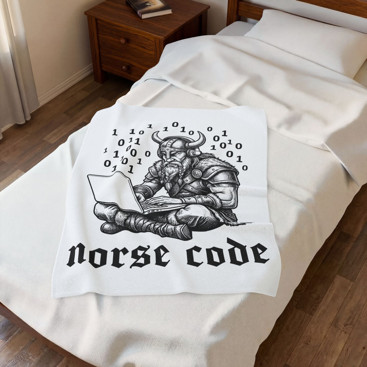 Nordic Laptop Blanket Funny Software Gift Women Antique Blanket Laptop Blanket Humor Fan Vintage Blanket Programmer Graphic Doodle Computer Code