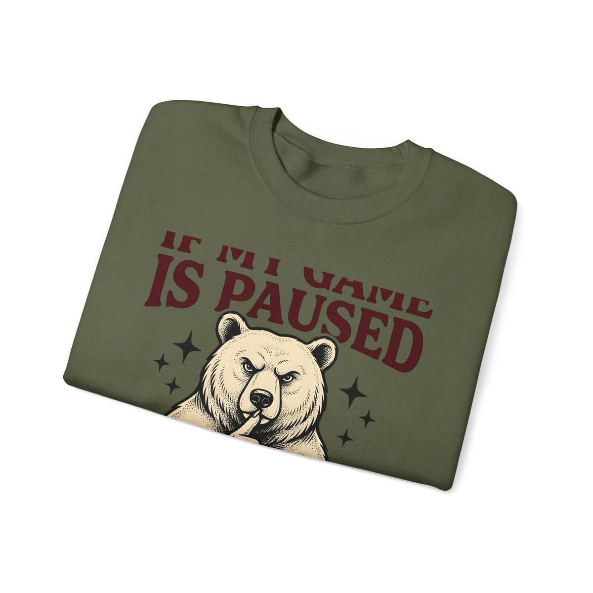 Gamer Bear Gaming Creature Gift Cartoon Teddy Gamer Fan Comic Creature Old School Controller Sweatshirt