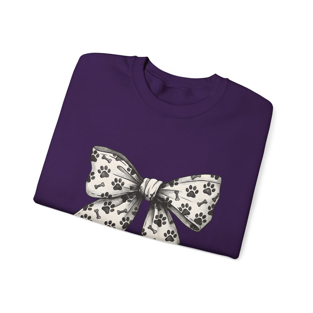 Decorative Paw Print Sweatshirt Dog Mom Creatures Gift Women Outline Sweatshirt Paw Print Sweatshirt Dog Mom Fan Minimalist Sweatshirt Animal Graphic Sleek