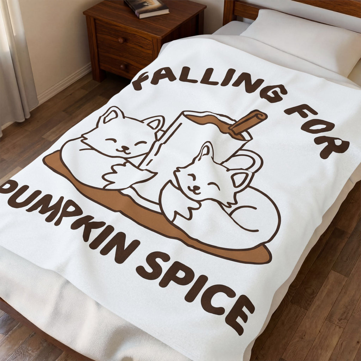 Fox Coffee Cup Blanket Coffee Animal Gift Women Cute Blanket Blanket Blanket Coffee Fan Coffee Blanket Graphic Kawaii Blanket Minimalist Cinnamon Stick