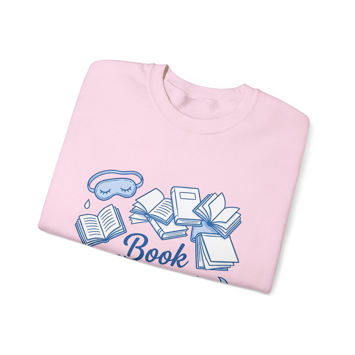 Book Stack Sweatshirt Book Reading Gift Women Doodle Sweatshirt Book Pile Sweatshirt Bibliophile Fan Illustrated Graphic Bookworm Design Whimsical Sleep