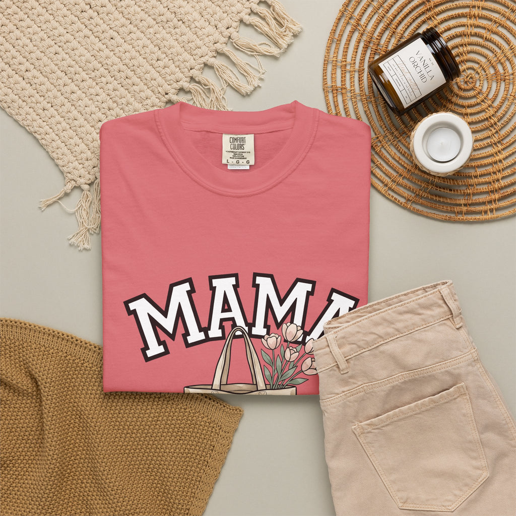 Flower T-Shirt T-Shirt Moms Blooms Gift Women Sketch T-Shirt Tote T-Shirt Mother Fan Drawing Design T-Shirt Simple Tulip Flower T-Shirt
