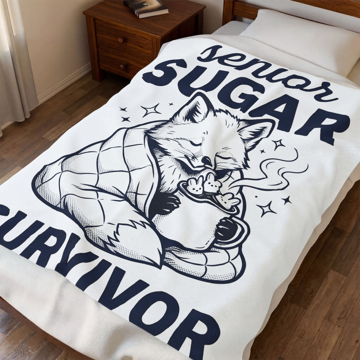 Fox Blanket Blanket Easter Animal Gift Women Hand Drawn Blanket Blanket Blanket Easter Fan Coffee Blanket Blanket Creature Graphic Vintage Marshmallow Bunny