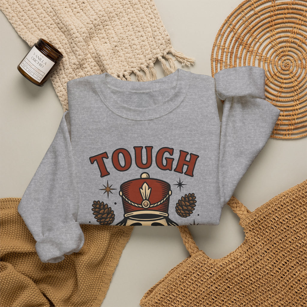 Nutcracker Head Sweatshirt Christmas Celebration Gift Women Retro Sweatshirt Nutcracker Sweatshirt Xmas Fan Vintage Sweatshirt Party Graphic Sketch Pinecone
