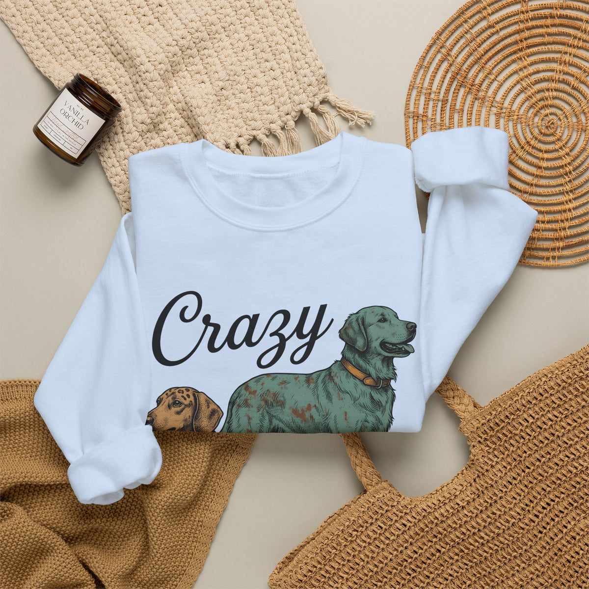 Dog Duo Sweatshirt Dog Mom Pets Gift Women Vintage Sweatshirt Canine Sweatshirt Dog Mom Fan Retro Sweatshirt Animal Graphic Hand Drawn Leopard Print Sweatshirt