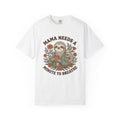Sloth Mother Moms Espresso Gift Kawaii Sloth Mom Enthusiast Cute Coffee Sketch Blossoms T-Shirt