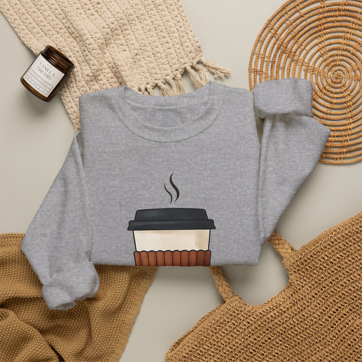 Coffee Cup Nurses Coffee Gift Modern Mug Nurse Enthusiast Contemporary Caffeine Minimalist Steam Sweatshirt