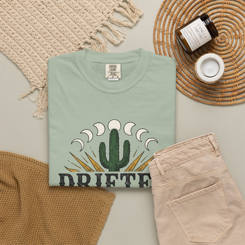 Desert Sun T-Shirt Cowgirl Cowboy Gift Women Southwestern T-Shirt Desert T-Shirt Rodeo Fan Western T-Shirt Ranch Graphic Antique Moon Cycle T-Shirt