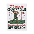 Festive Elf Golf Blanket Christmas Workout Gift Women Sketch Blanket Elf Golfing Blanket Christmas Fan Fitness Graphic Classic Golf Post Blanket