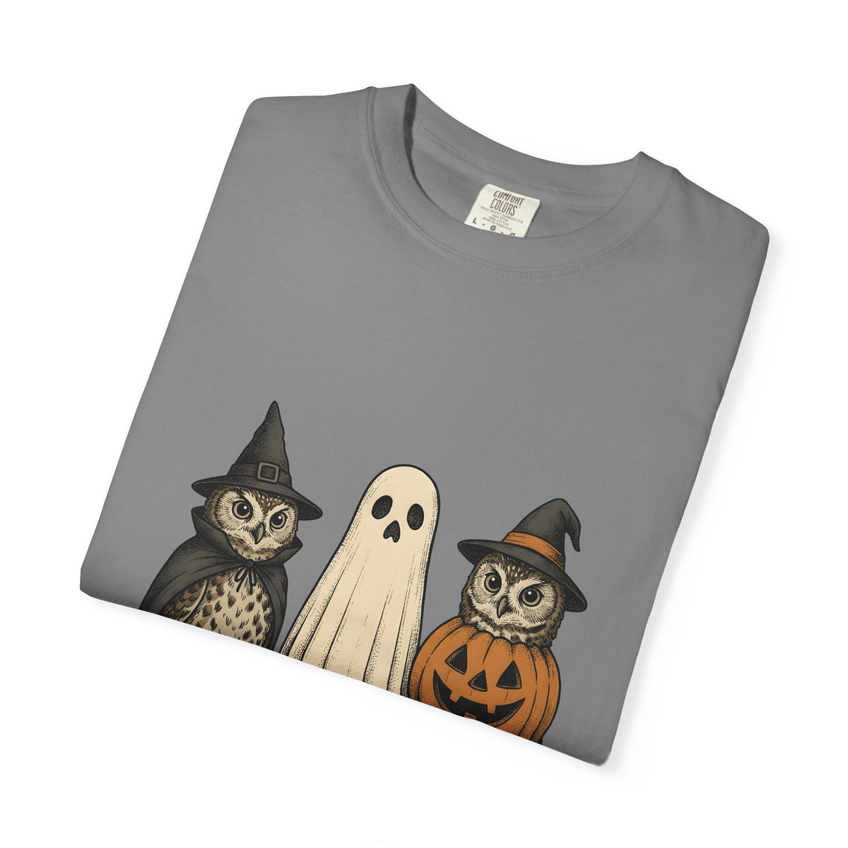 Owl Halloween Costumes Halloween Creatures Gift Classic Owl Costume Horror Fan Spooky Monster T-Shirt