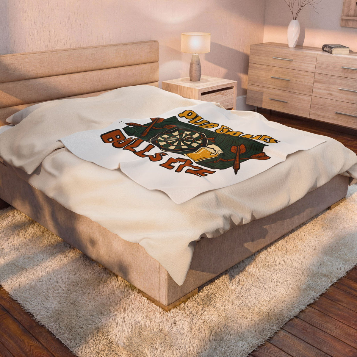 Darts Game Blanket Sports Lounge Gift Women Grunge Blanket Darts Blanket Athlete Fan Distressed Blanket Relaxation Graphic Cartoon Ale Glass Blanket