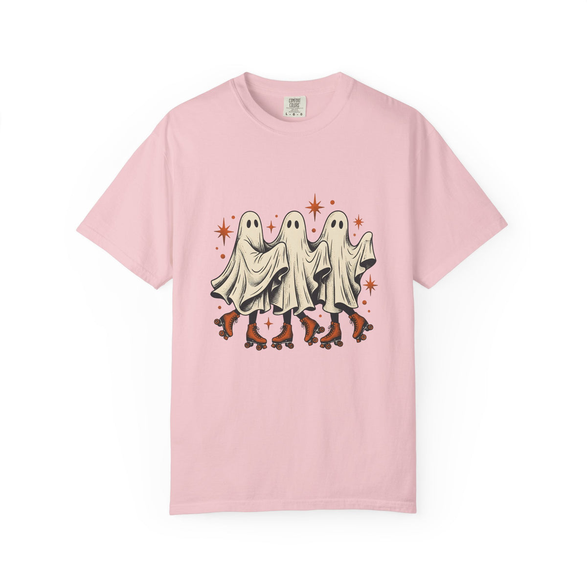 Apparition Skate T-Shirt Halloween Rollerblade Gift Women Hand Drawn T-Shirt Skateboard T-Shirt Spooky Fan Hand Drawn T-Shirt Inline Skate Graphic