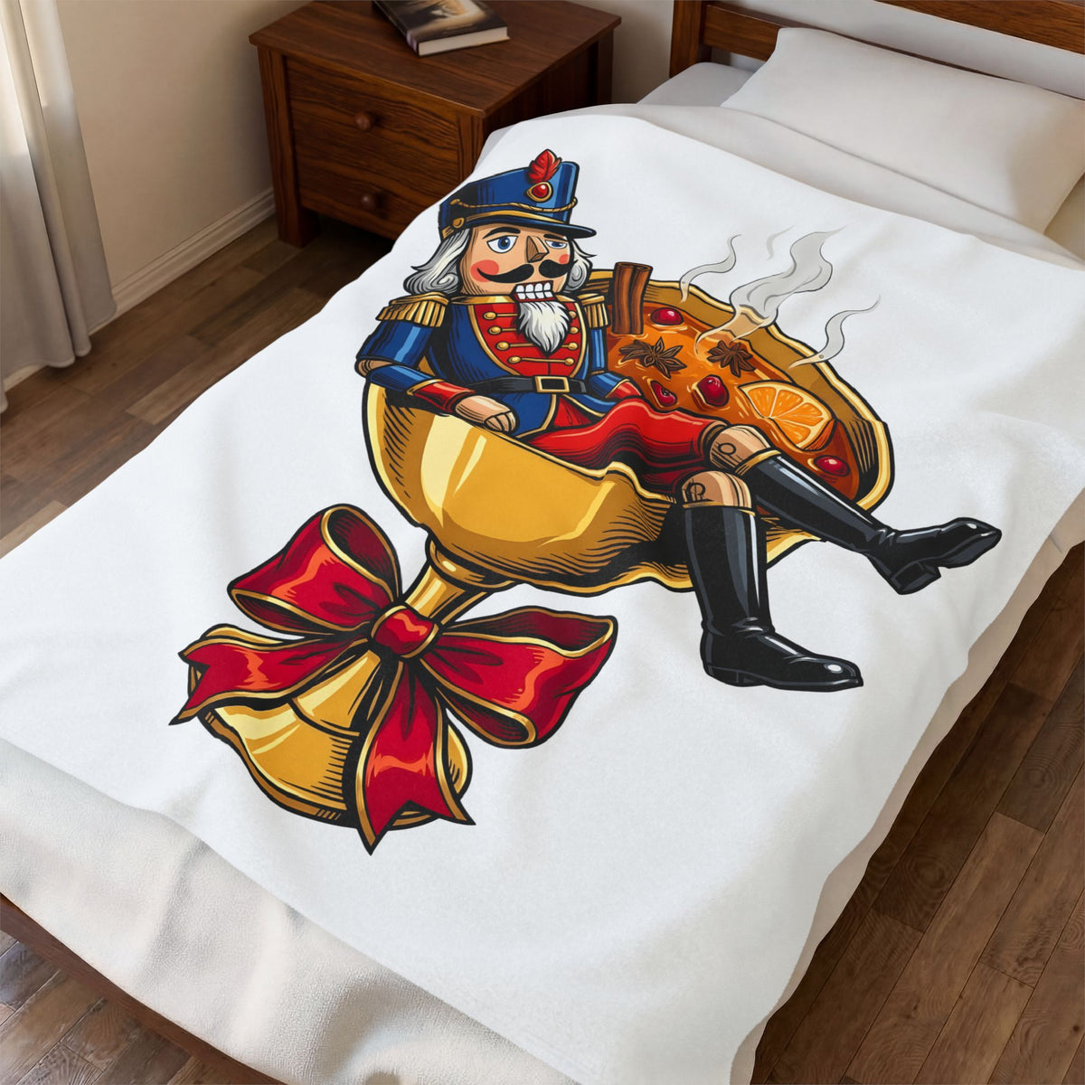 Nutcracker Blanket Blanket Christmas Seasonal Gift Women Comic Blanket Nutcracker T
