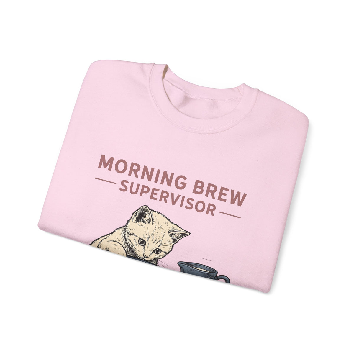 Cat Coffee Cup Cat Coffee Gift Hand Drawn Coffee Mug Cat Fan Illustrated Caffeinated Sweatshirt