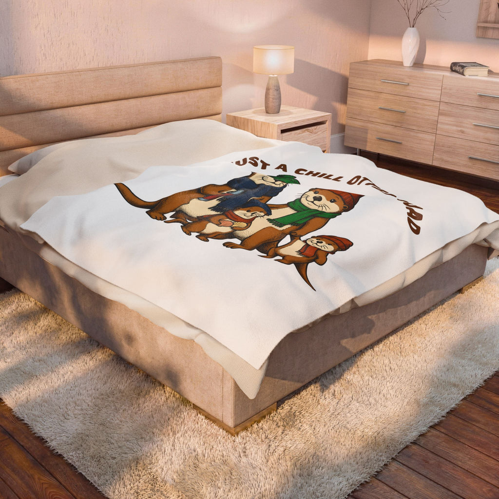 Otter Group Blanket Funny Wildlife Gift Women Comic Blanket Otters Blanket Humor Fan Cartoon Blanket Animal Graphic Sketch Beanies Blanket