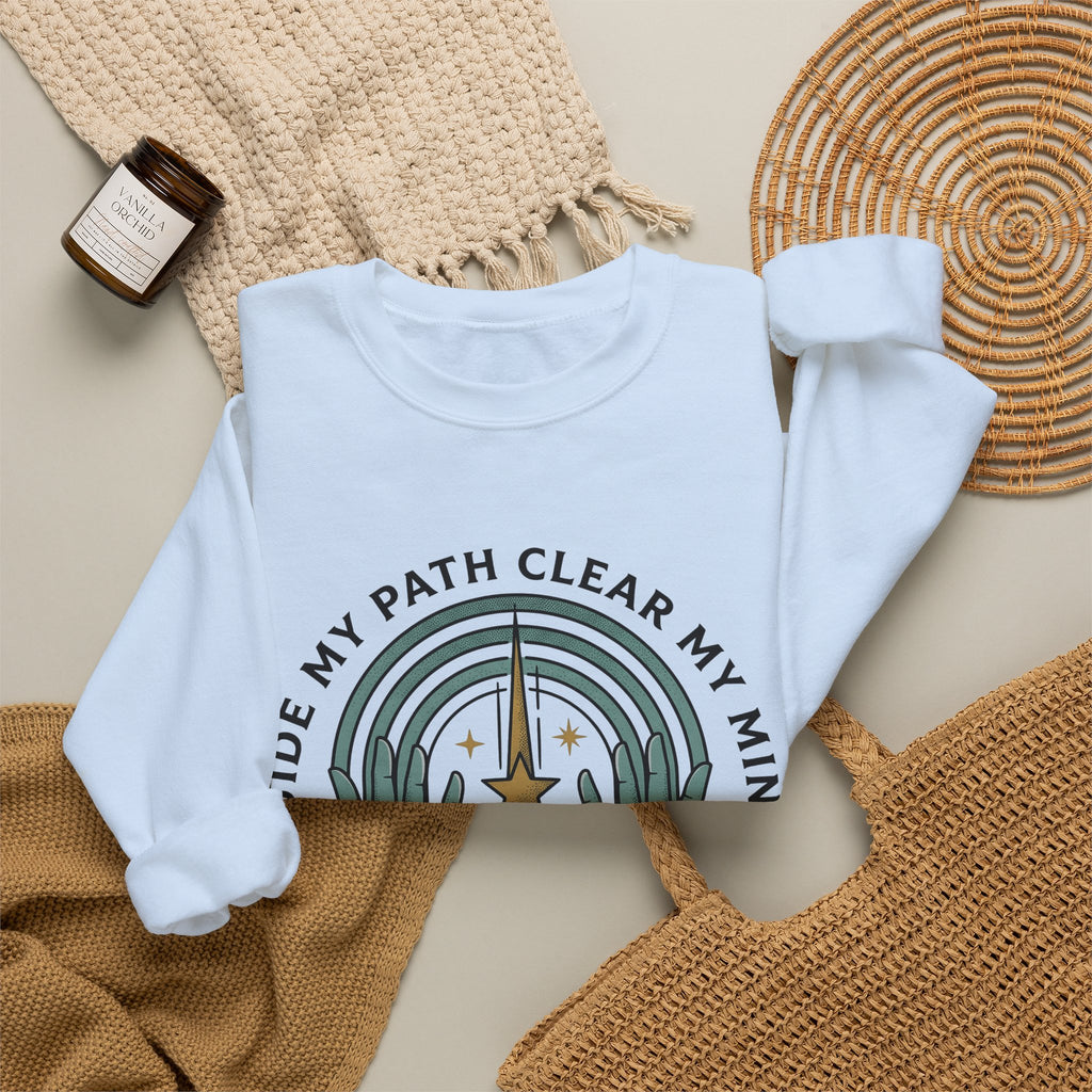 Hands Prism Sweatshirt Boho Chic Meditation Gift Women Tribal Sweatshirt Prismatic Sweatshirt Bohemian Enthusiast Ethnic Sweatshirt Mindfulness Graphic Rustic