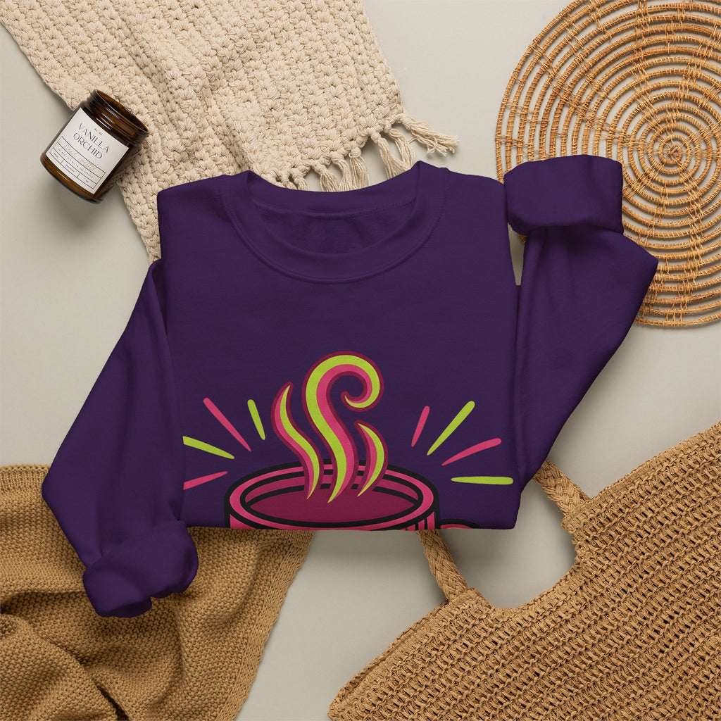Coffee Cup Sweatshirt Coffee Brunch Gift Women Vintage Sweatshirt Sweatshirt Sweatshirt Coffee Fan Coffee Cup Sweatshirt Breakfast Graphic Comic Star Shape Sweatshirt