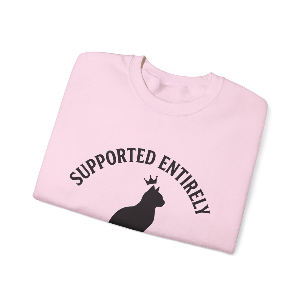 Cat Outline Sweatshirt Cat Animal Gift Women Simple Sweatshirt Kitten Sweatshirt Cat Fan Feline Sweatshirt Creature Graphic Retro Tiara Sweatshirt