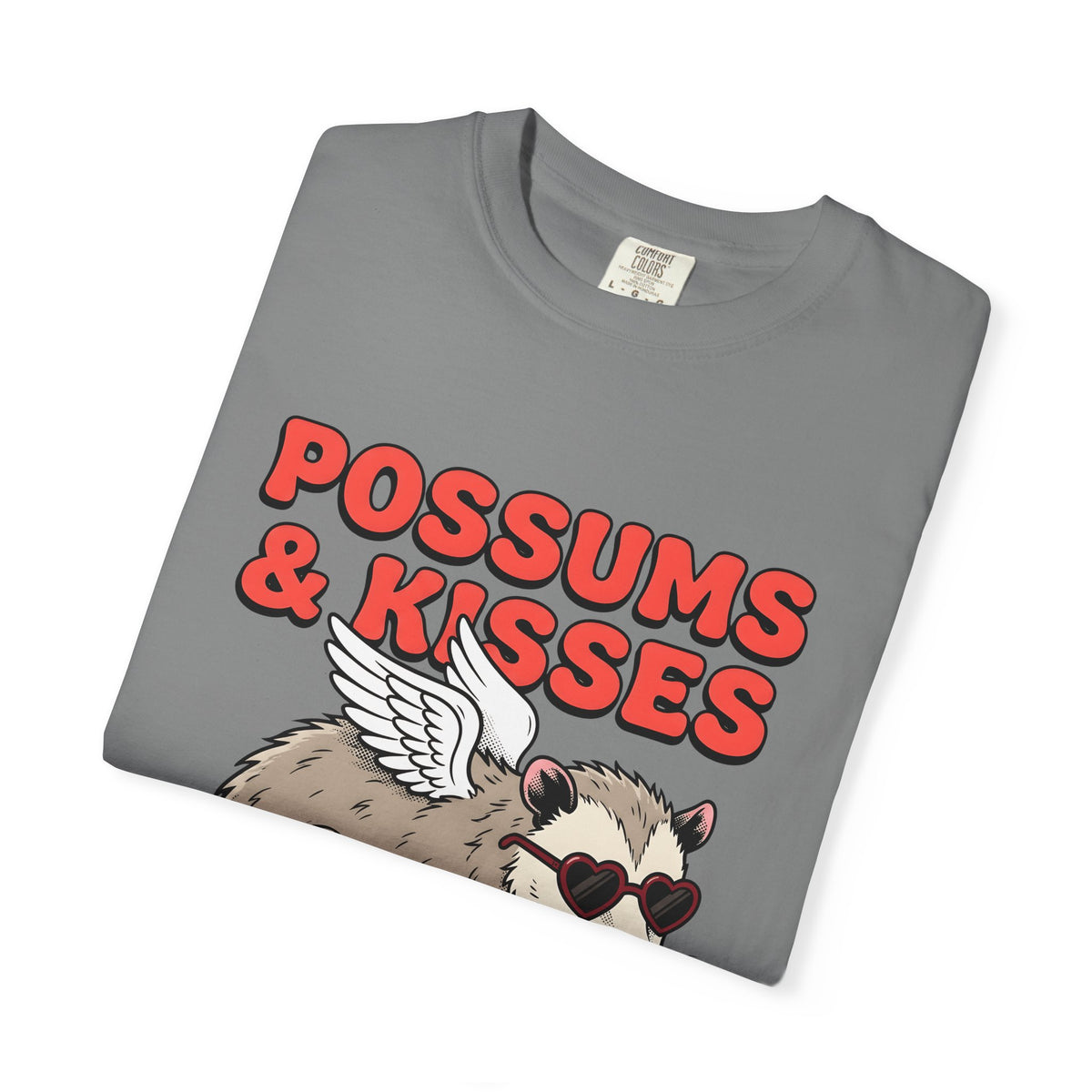 Possum Graphic T-Shirt St. Valentines Day Animals Gift Women Cartoon T-Shirt Opossum T-Shirt Valentines Fan Kawaii T-Shirt Wildlife Graphic Retro