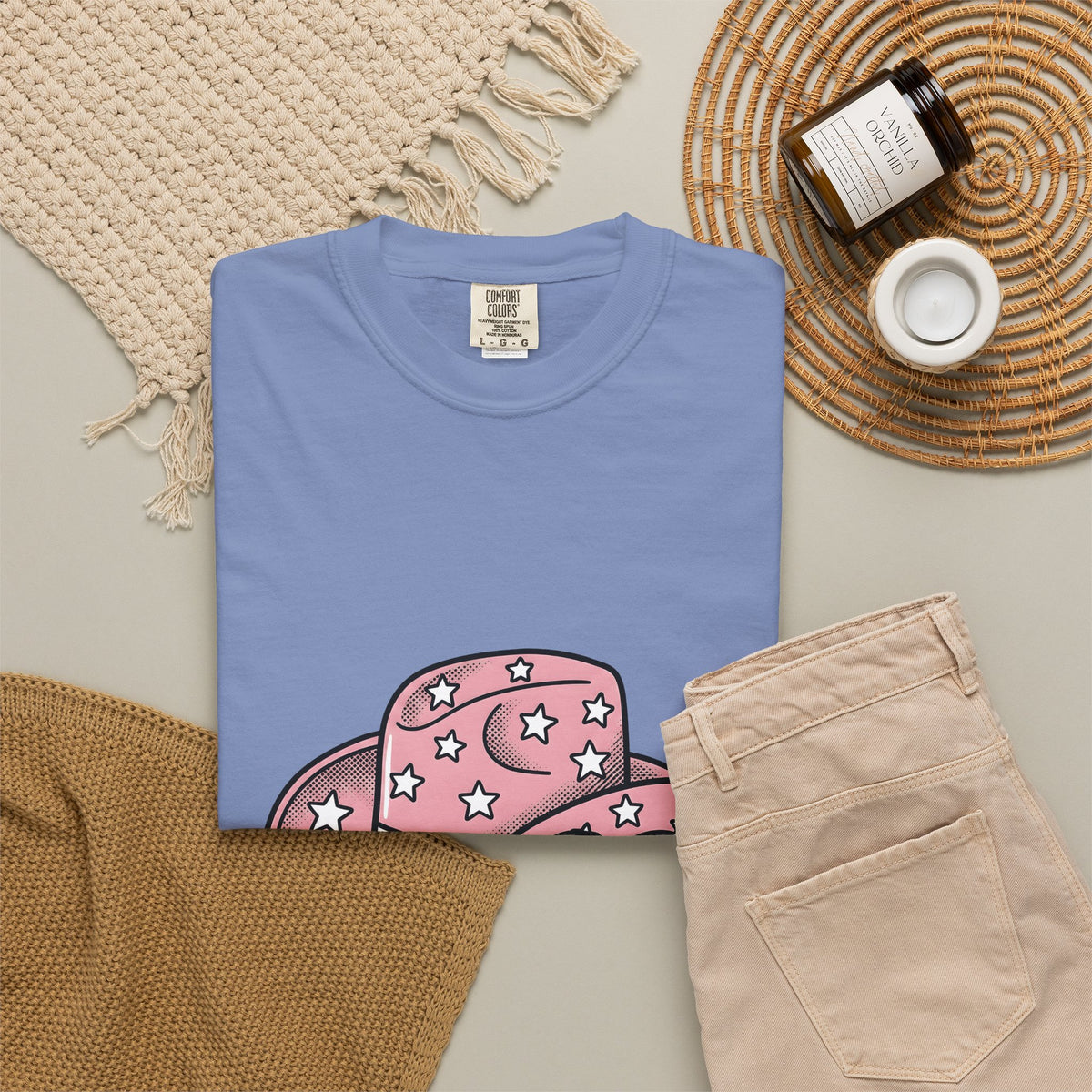 Cowboy Hat T-Shirt Cute Cowgirl Gift Women Comic T-Shirt Stetson T-Shirt Adorable Fan Cartoon T-Shirt Rodeo Graphic Vintage Heart Glasses T-Shirt