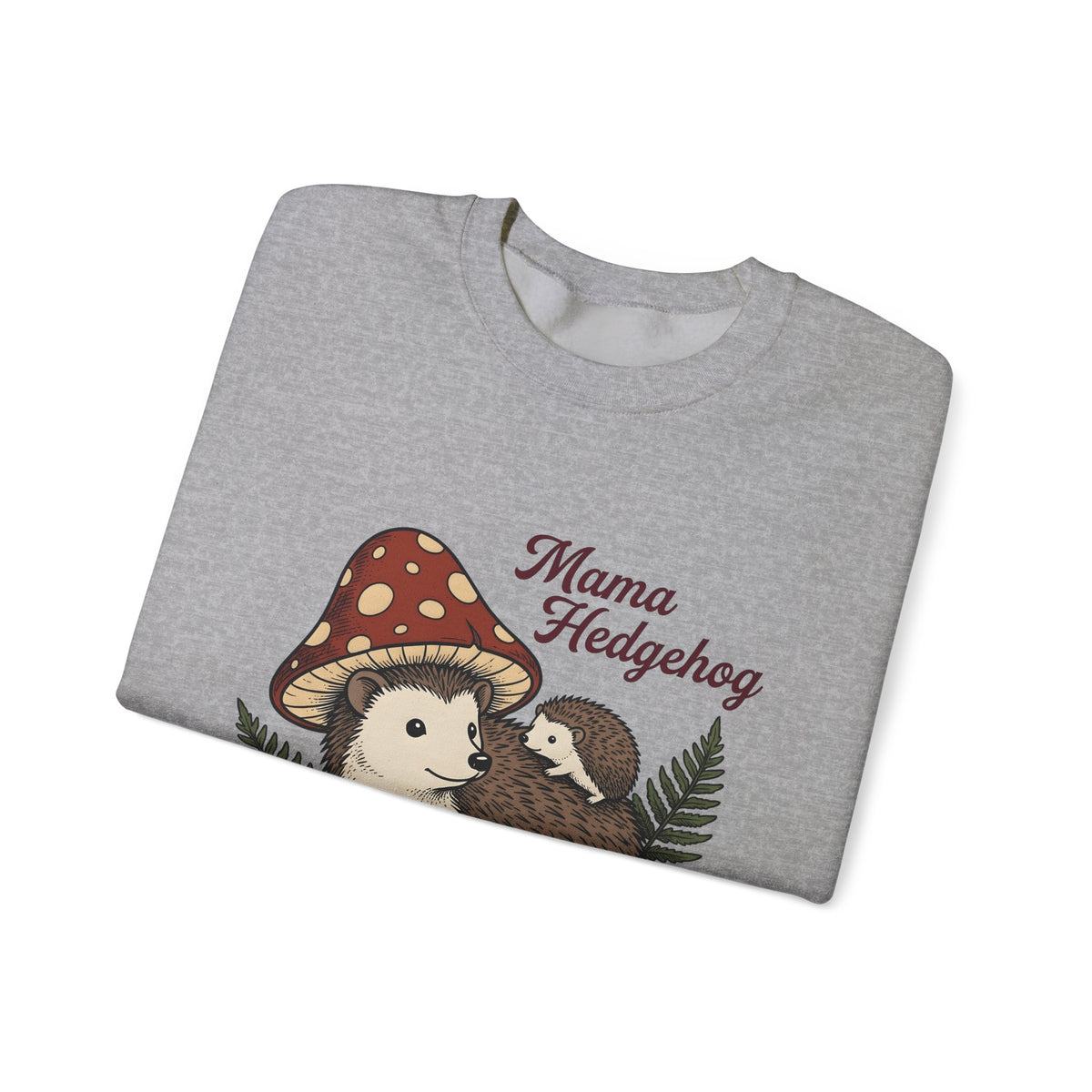 Hedgehog Group Sweatshirt Moms Wildlife Gift Women Forest Sweatshirt Porcupine Sweatshirt Mother Fan Woodland Sweatshirt Animal Graphic Retro Toadstools Sweatshirt