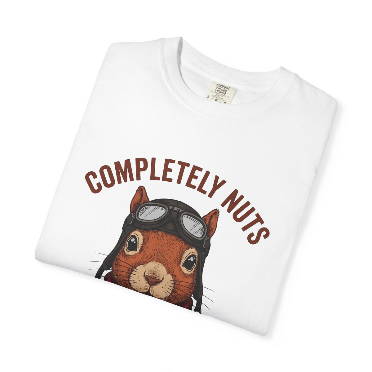 Squirrel Aviator T-Shirt Funny Wildlife Gift Women Comic T-Shirt Chipmunk T-Shirt Humor Fan Cartoon T-Shirt Animal Graphic Retro Pilot Goggles