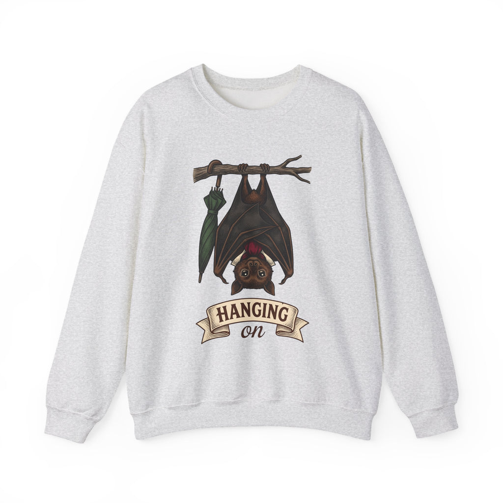 Bat Clipart Sweatshirt Funny Creature Gift Women Doodle Sweatshirt Bat Sweatshirt Humor Fan Cartoon Sweatshirt Beast Graphic Classic Parasol Sweatshirt
