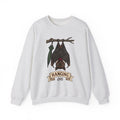 Bat Clipart Sweatshirt Funny Creature Gift Women Doodle Sweatshirt Bat Sweatshirt Humor Fan Cartoon Sweatshirt Beast Graphic Classic Parasol Sweatshirt